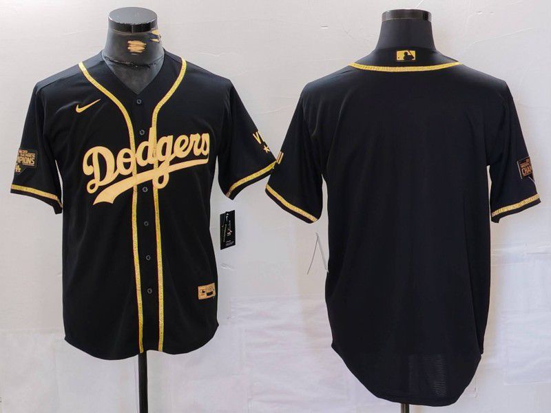 Men Los Angeles Dodgers Blank Black gold Fashion Nike Game MLB Jersey style 706->los angeles dodgers->MLB Jersey